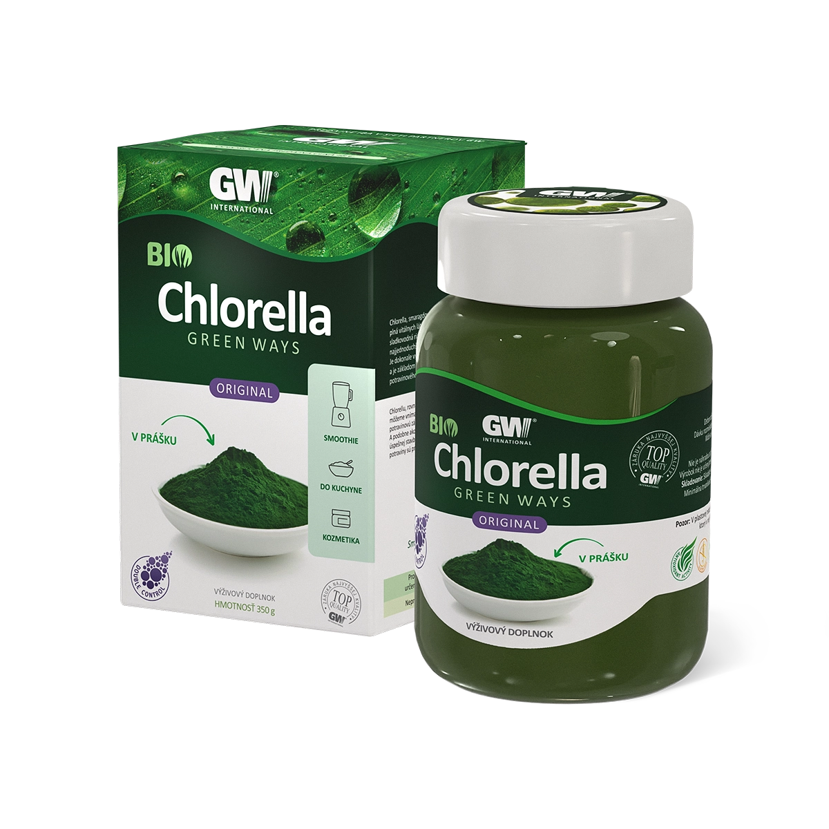 Chlorella Green Ways v prášku 350g